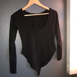 Black Long Sleeve Bodysuit